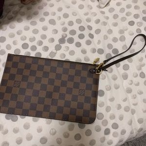 LV Neverfull pouch/clutch Damier Ebene